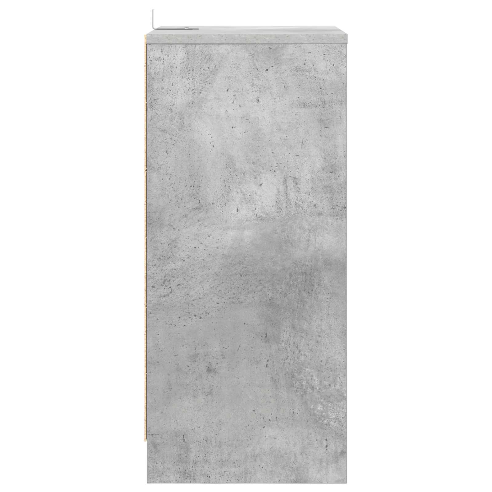 Öökapp sahtliga Betoonhall 40 x 30 x 467 cm Tehispuit 7 Kõik vajalik sinu aeda ja koju! Öökapp sahtliga Betoonhall 40 x 30 x 467 cm Tehispuit - Image 7