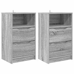 Noční stolky se zásuvkou 2 pcs Šedá Sonoma 40 x 30 x 467 cm - obrázek 2