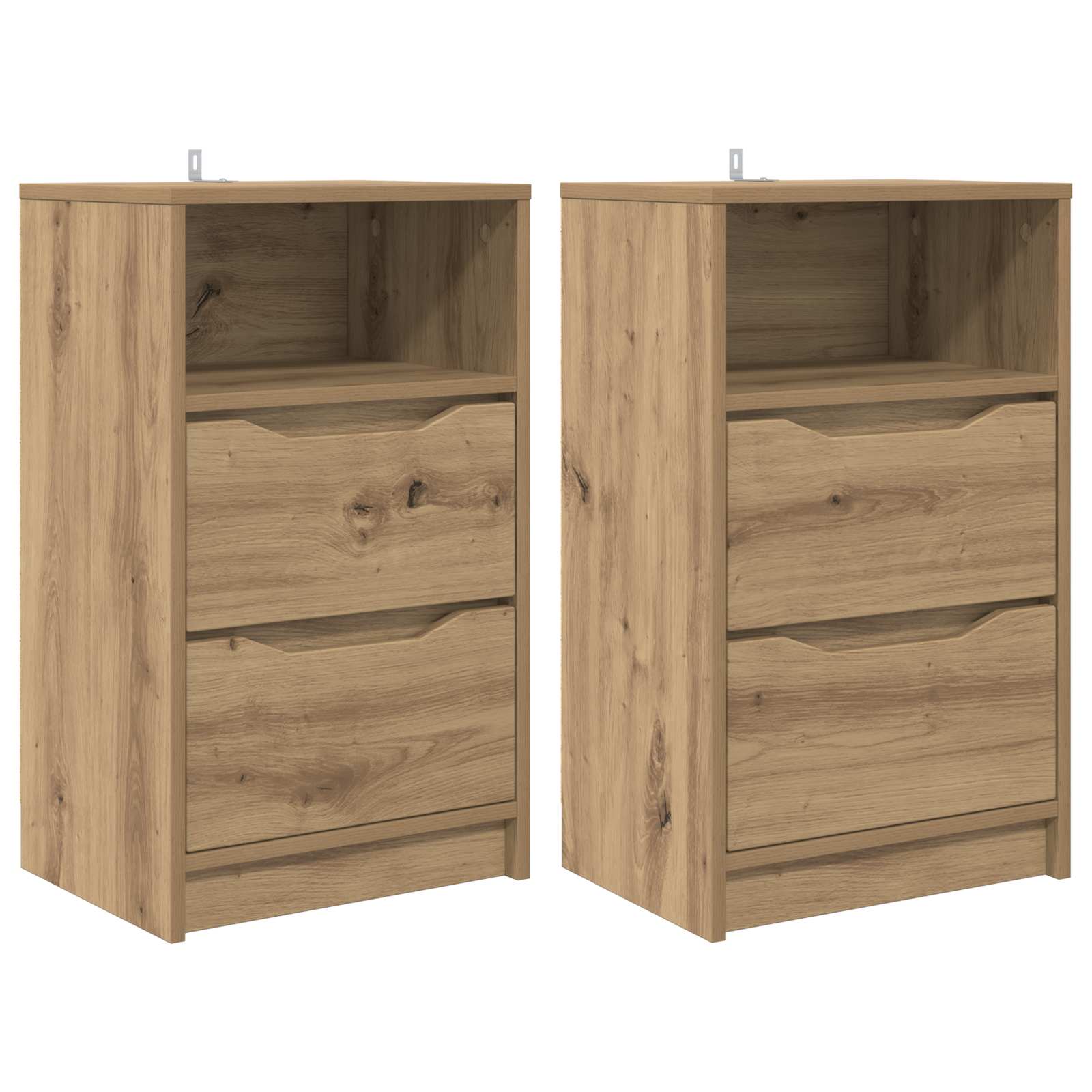 Yöpöydät 2 pcs Artisan tammi 40 x 30 x 467 cm Tekninen puu
