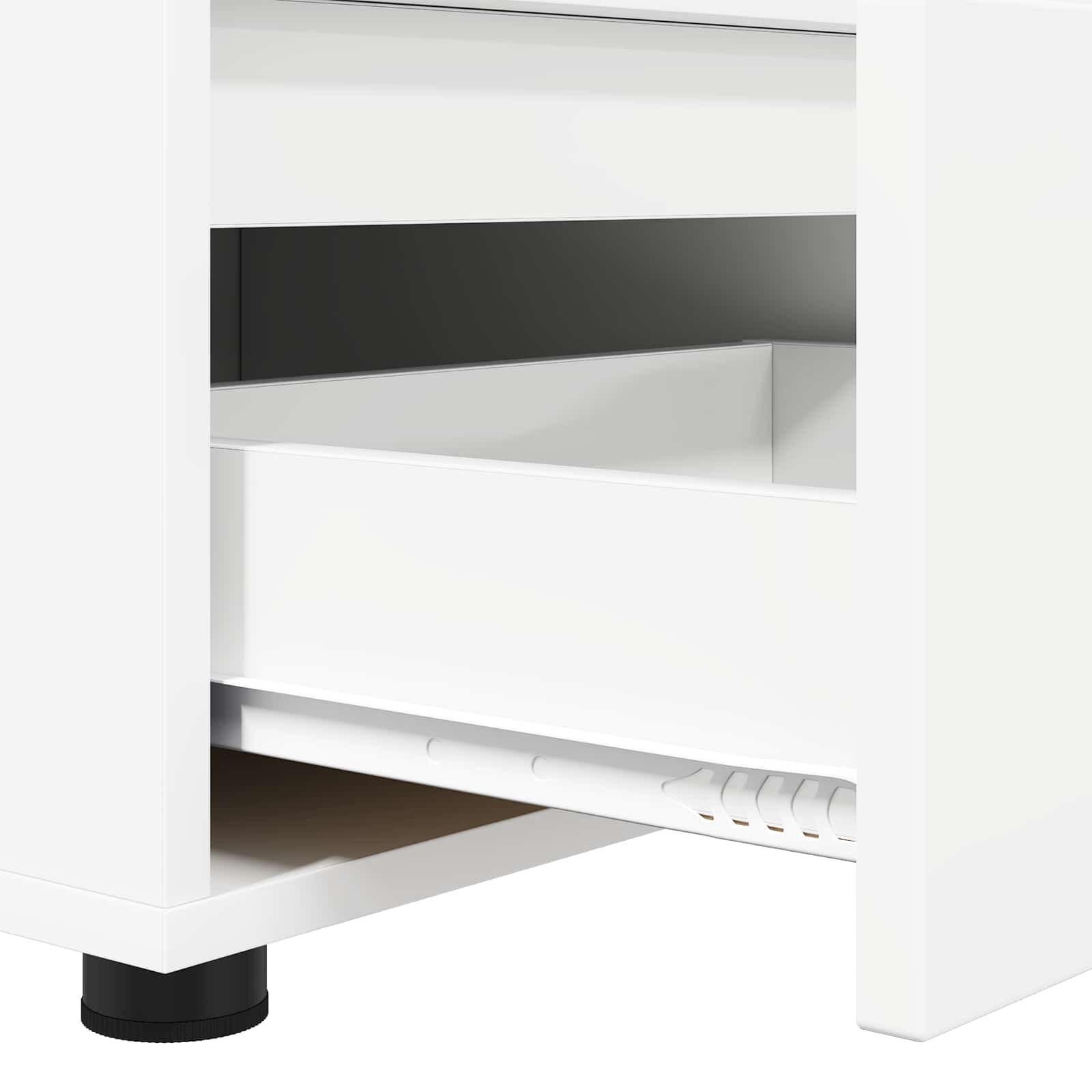 TV-kaappi Valkoinen 100 x 48 x 43 cm Tekninen puu - Image 9