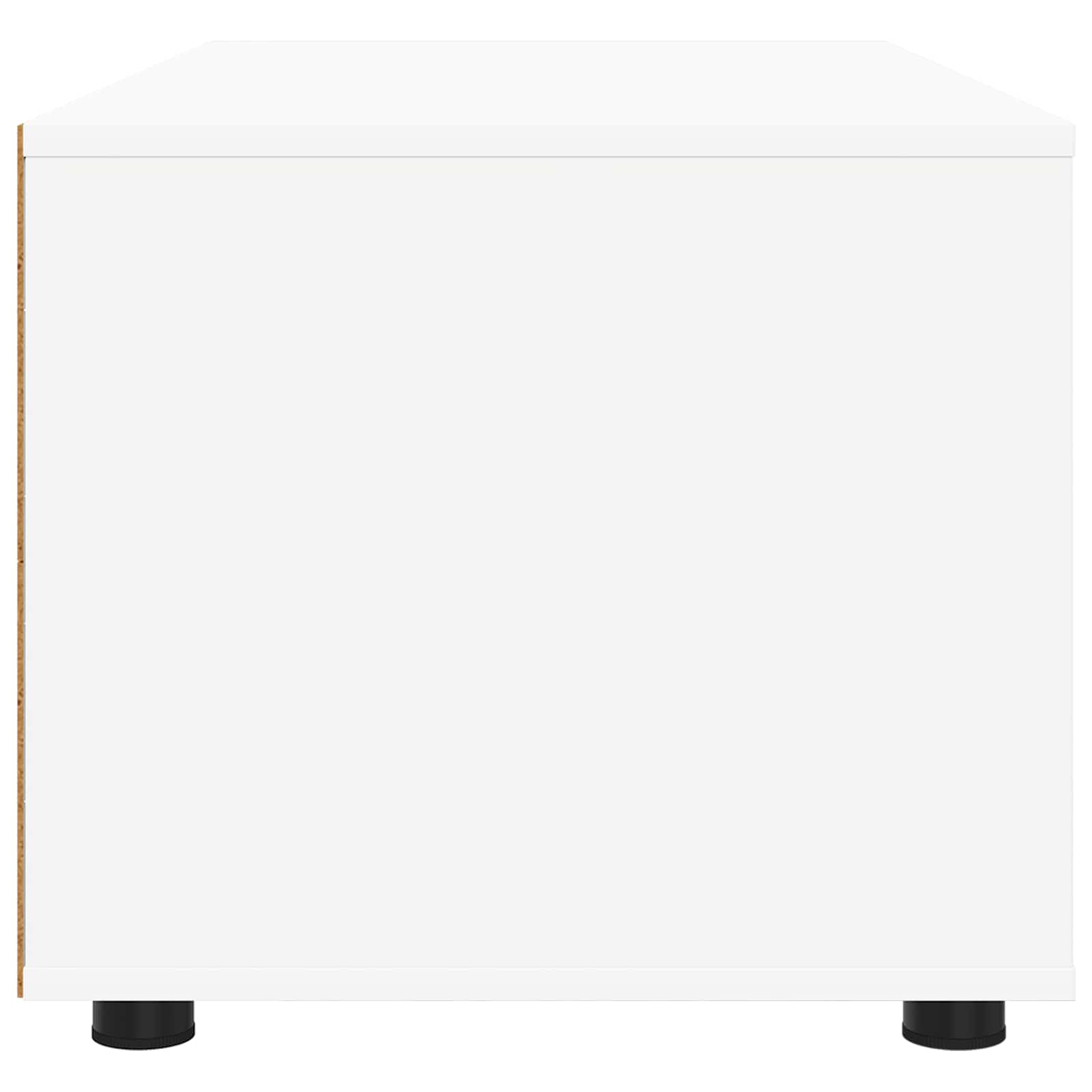 TV-kaappi Valkoinen 100 x 48 x 43 cm Tekninen puu - Image 7