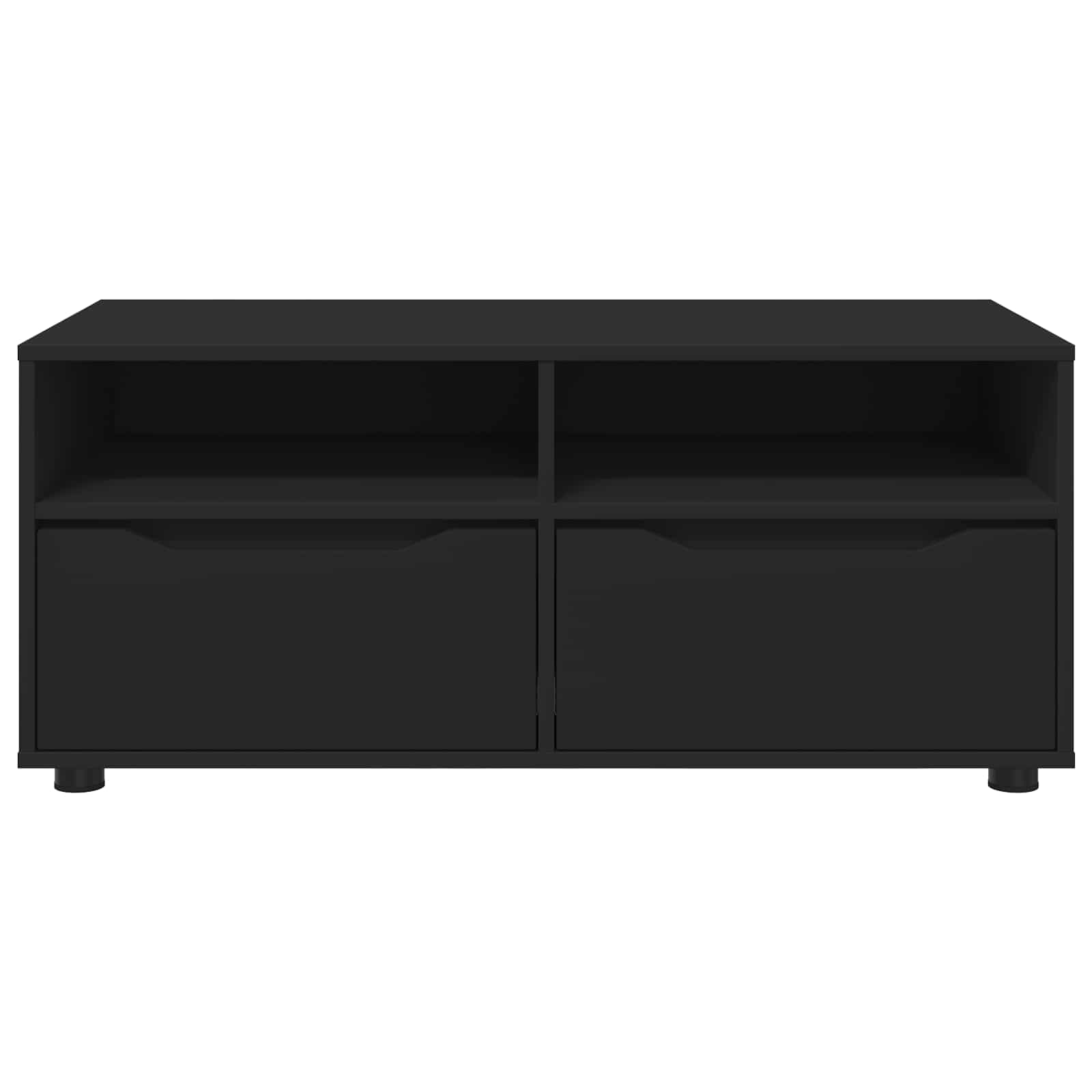TV-kaappi laatikon kanssa Musta 100 x 48 x 43 cm Tekninen puu - Image 6