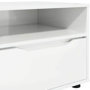 Televizní skříň se zásuvkou Vysoce lesklá bílá 100 x 48 x 43 cm - obrázek 10