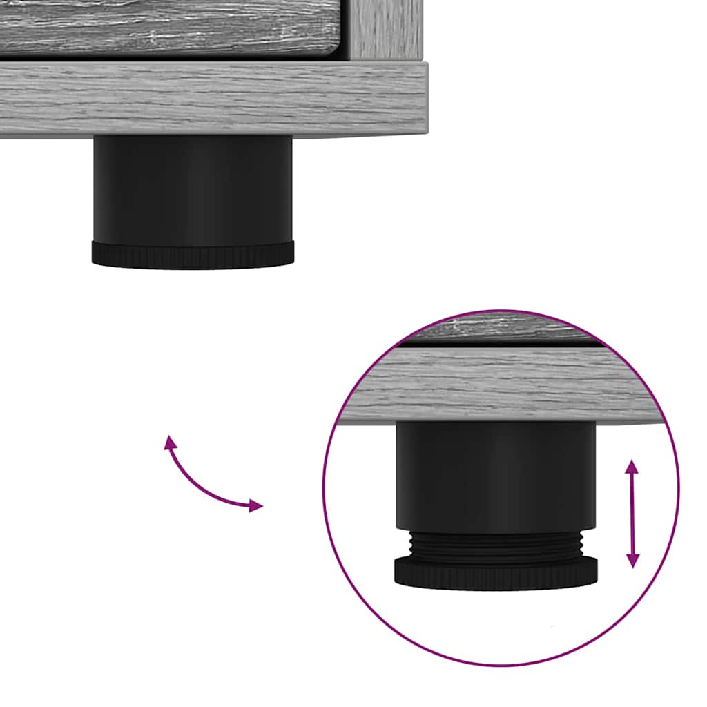 Ντουλάπι TV Γκρίζο Σονομα 100 x 48 x 43 εκ. Επεξεργασμένο ξύλο - Image 11