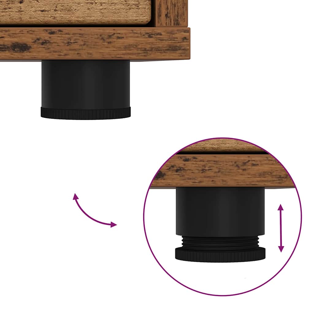 Ντουλάπι TV Παλιό Ξύλο 100 x 48 x 43 εκ. Επεξεργασμένο ξύλο - Image 11