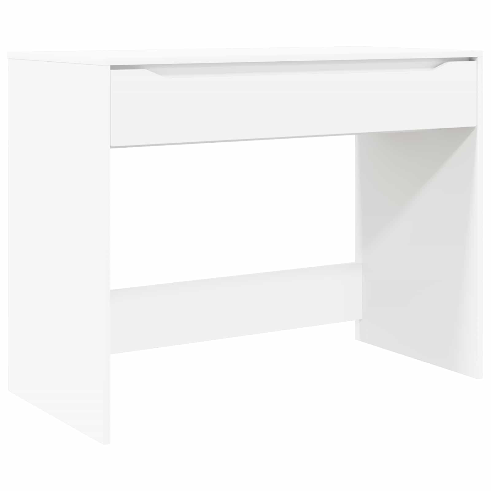 Pöytä laatikon kanssa Valkoinen 100 x 50 x 78 cm Käsitelty puu - Image 2