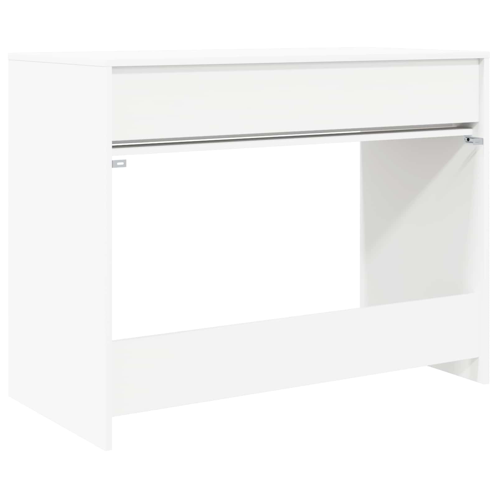 Pöytä laatikon kanssa Valkoinen 100 x 50 x 78 cm Käsitelty puu - Image 8