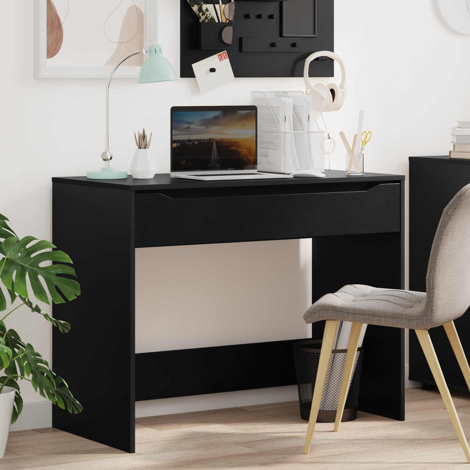 VidaXL Schreibtisch Schwarz 100 X 50 X 78 Cm Holzwerkstoff