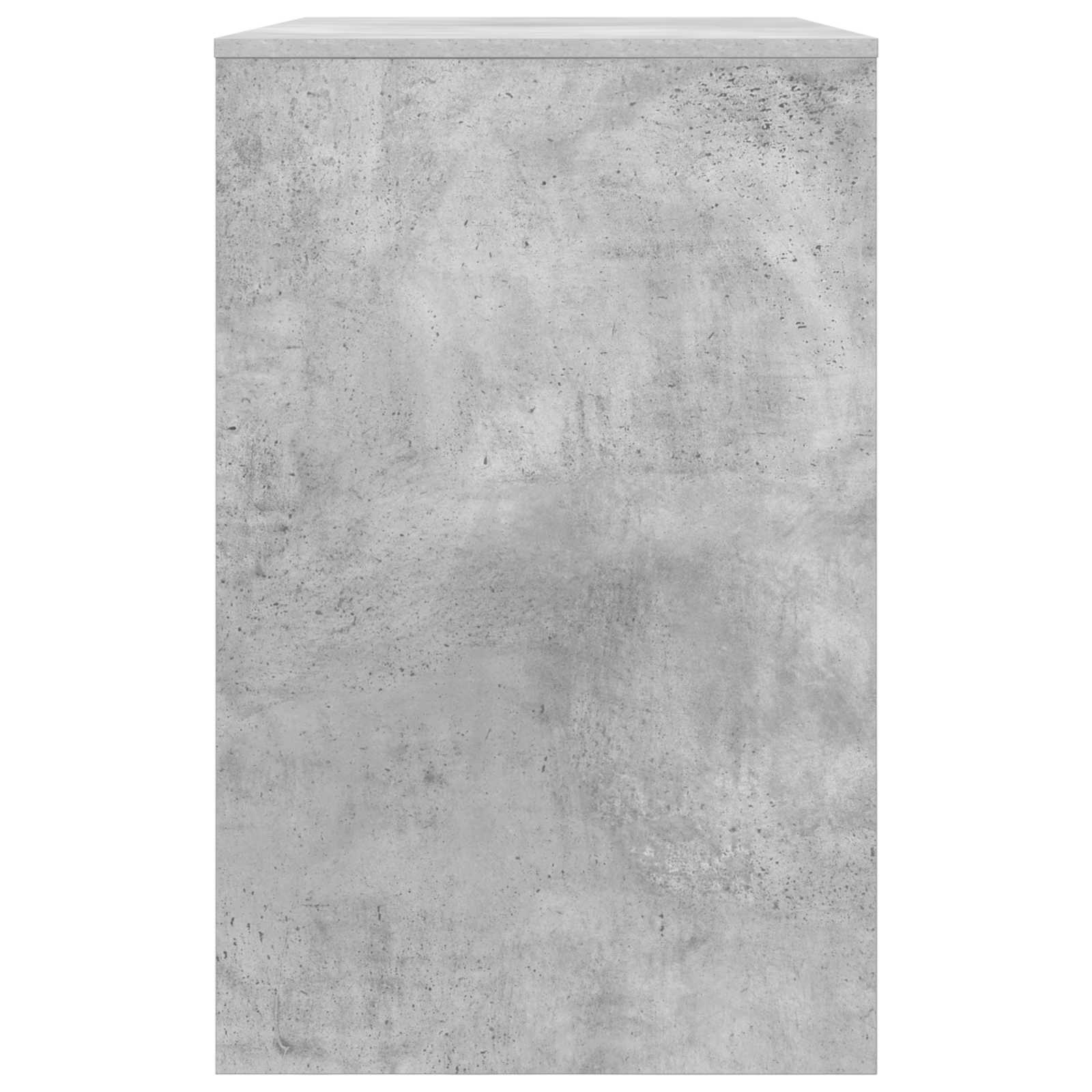 Pöytä Betoni Harmaa 100 x 50 x 78 cm Käsitelty puu - Image 7