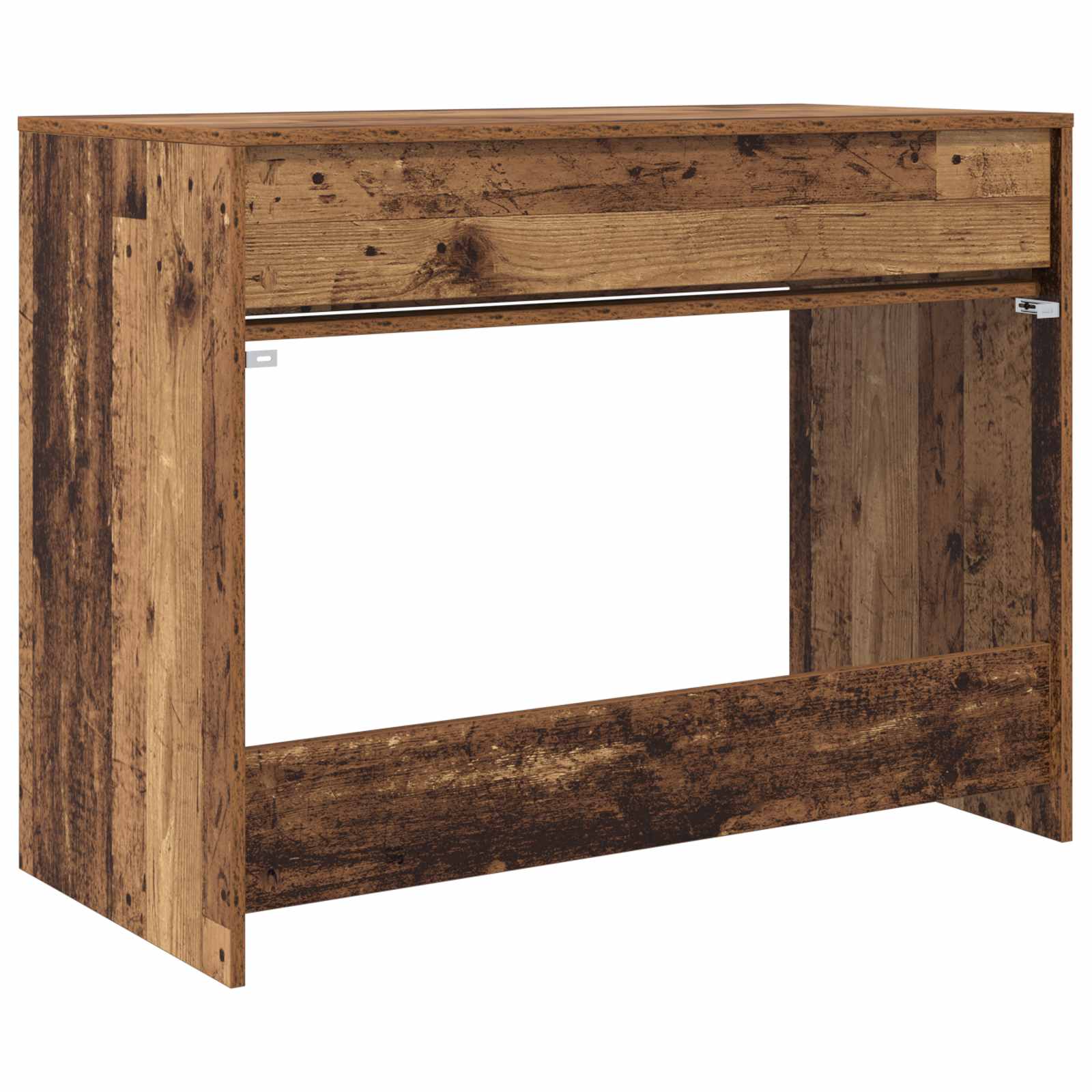 Pöytä laatikon kanssa Vanha puu 100 x 50 x 78 cm Käsitelty puu - Image 8