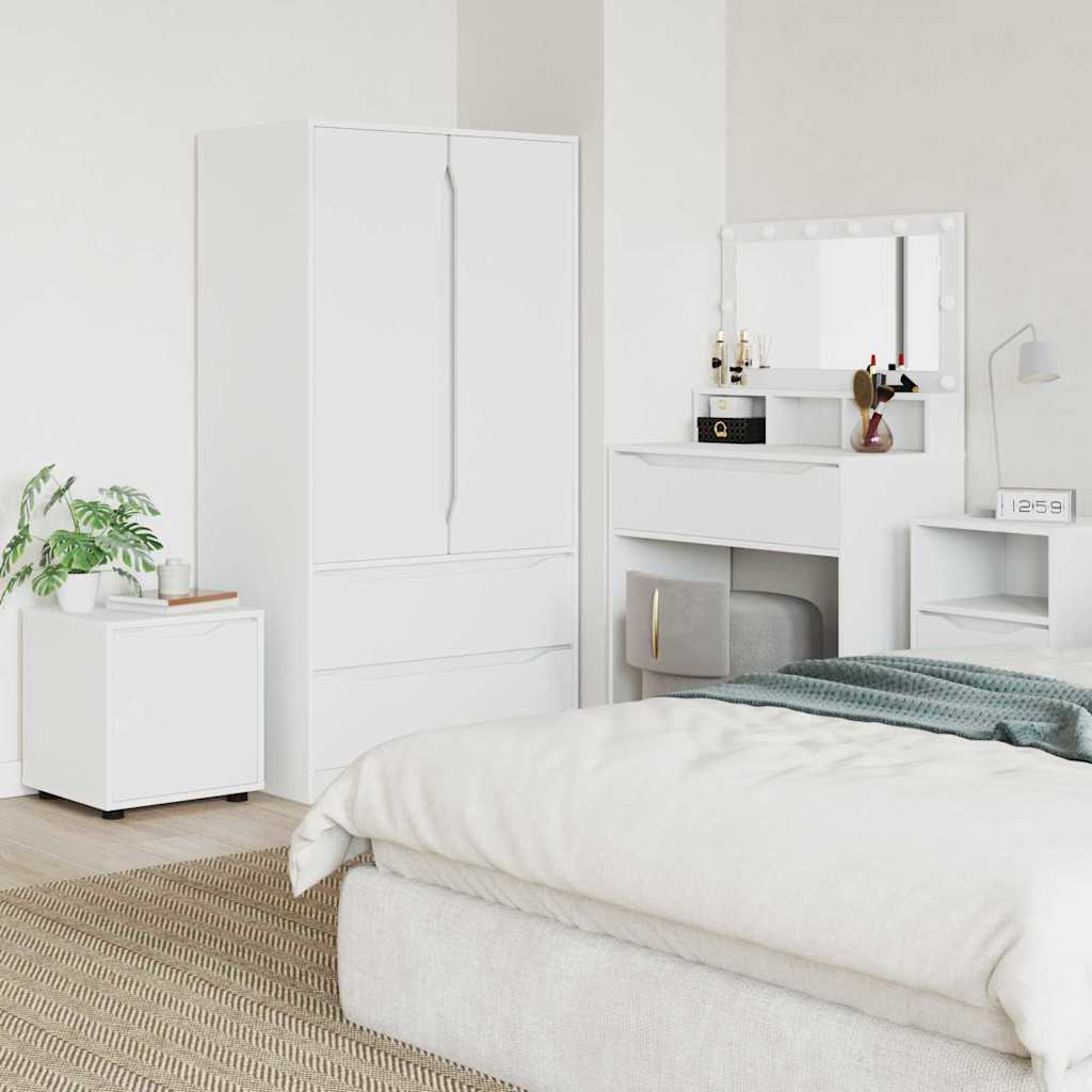 vidaXL Badezimmerschrank Weiß 40,5 x 40 x 44 cm Holzwerkstoff