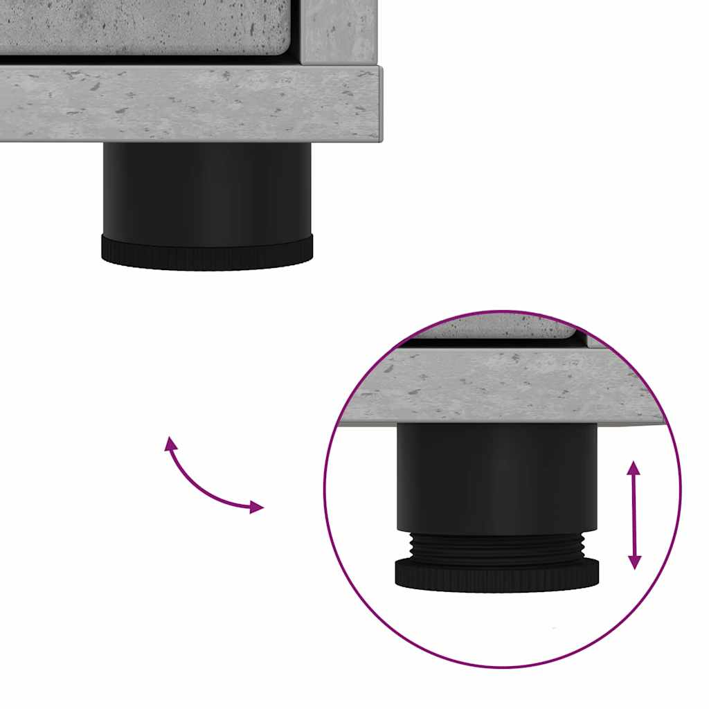 Kopalniška omarica Betonsko siva 40,5 x 40 x 44 cm - slika 13