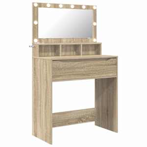 vidaXL Magamistoa meikimislaudade Sonoma tamm 80 x 39,6 x 135 cm