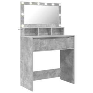 vidaXL Magamistoa meikimislaudade Betoonhall 80 x 39,6 x 135 cm