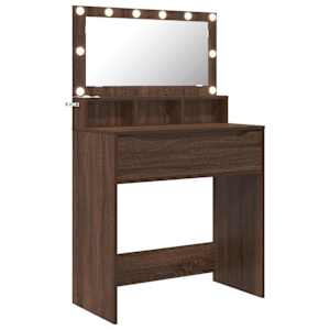 vidaXL Magamistoa meikimislaudade Pruun tamme 80 x 39,6 x 135 cm