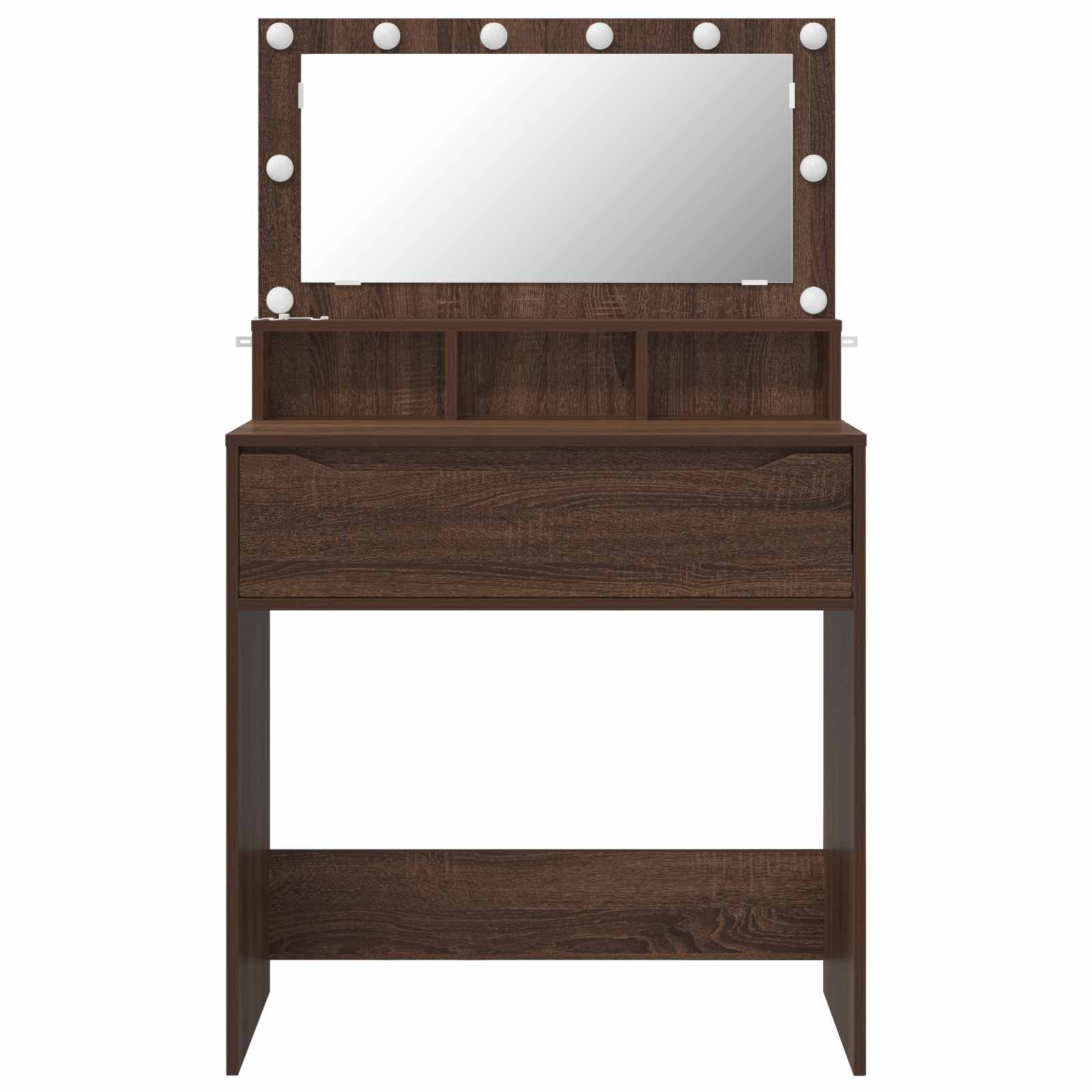 Schlafzimmer-Frisiertische Braun Eichen-Optik Holzwerkstoff – Ansicht 6