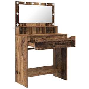 Toaletní stolky do ložnice Staré dřevo 80 x 39,6 x 135 cm - obrázek 5