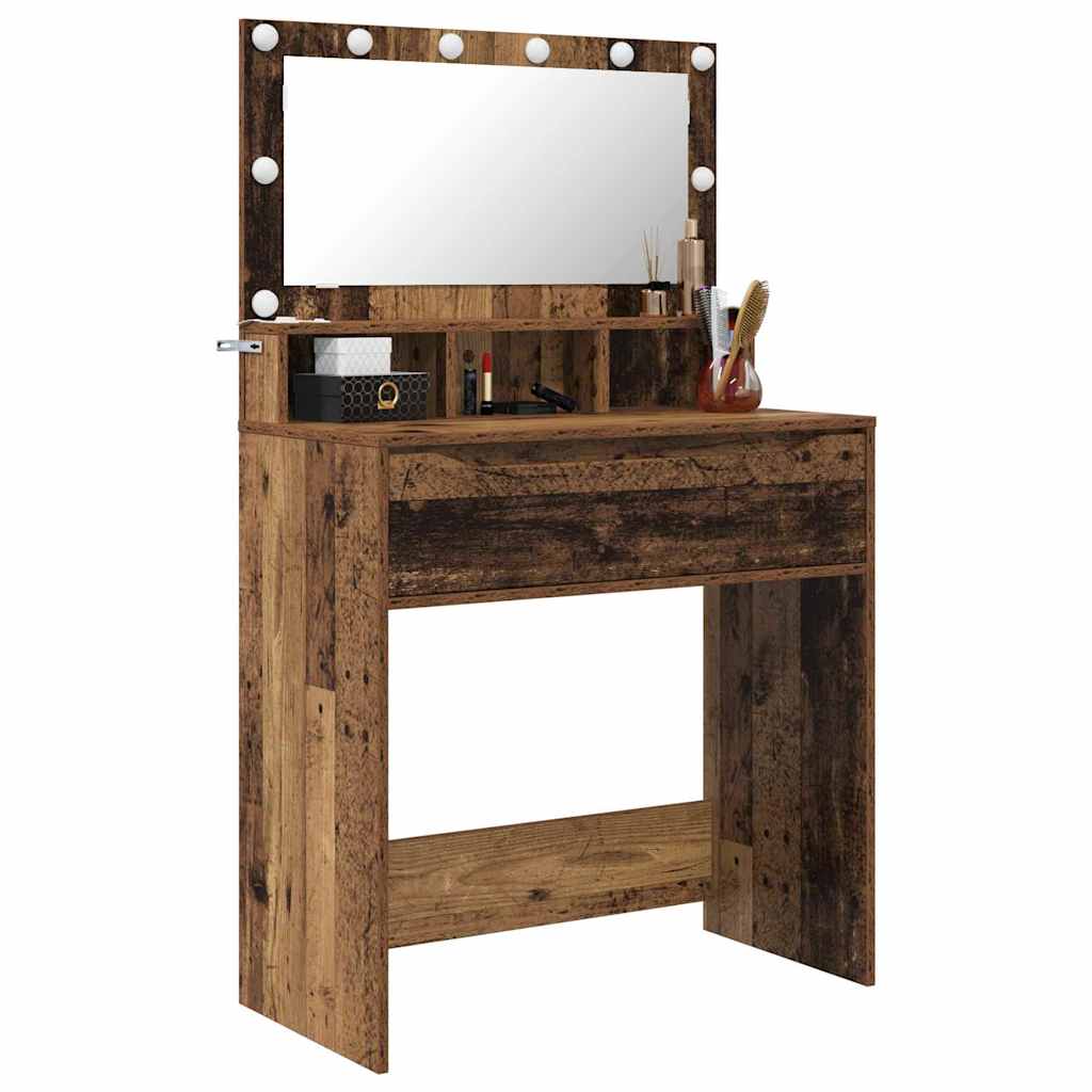 Thumbnail - vidaXL Schlafzimmer-Frisiertische Altholz 80 x 39,6 x 135 cm