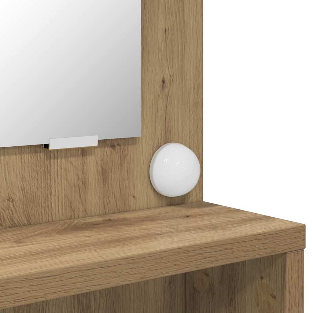 Τραπέζια Ντυσίματος Κρεβατοκάμαρας με συρτάρι Artisan Oak - Image 11