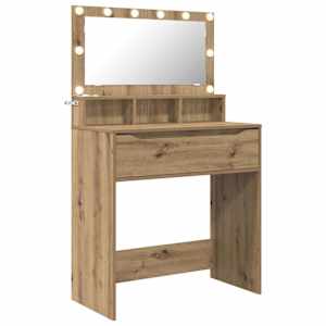 vidaXL Magamistoa meikimislaudade K&auml;sit&ouml;&ouml;puu 80 x 39,6 x 135 cm