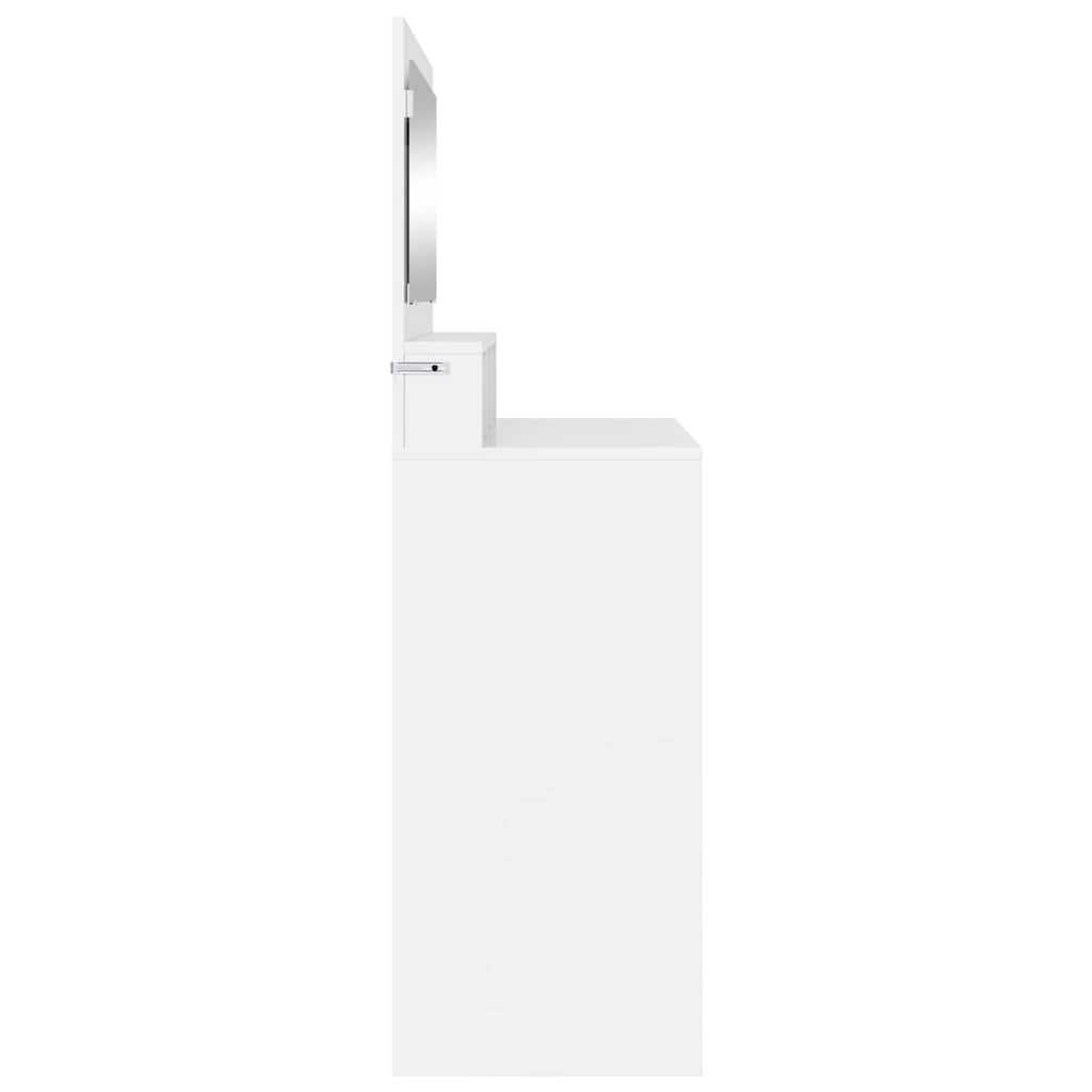 Τραπέζια Ντυσίματος Κρεβατοκάμαρας Υψηλής γυαλάδας λευκό - Image 7