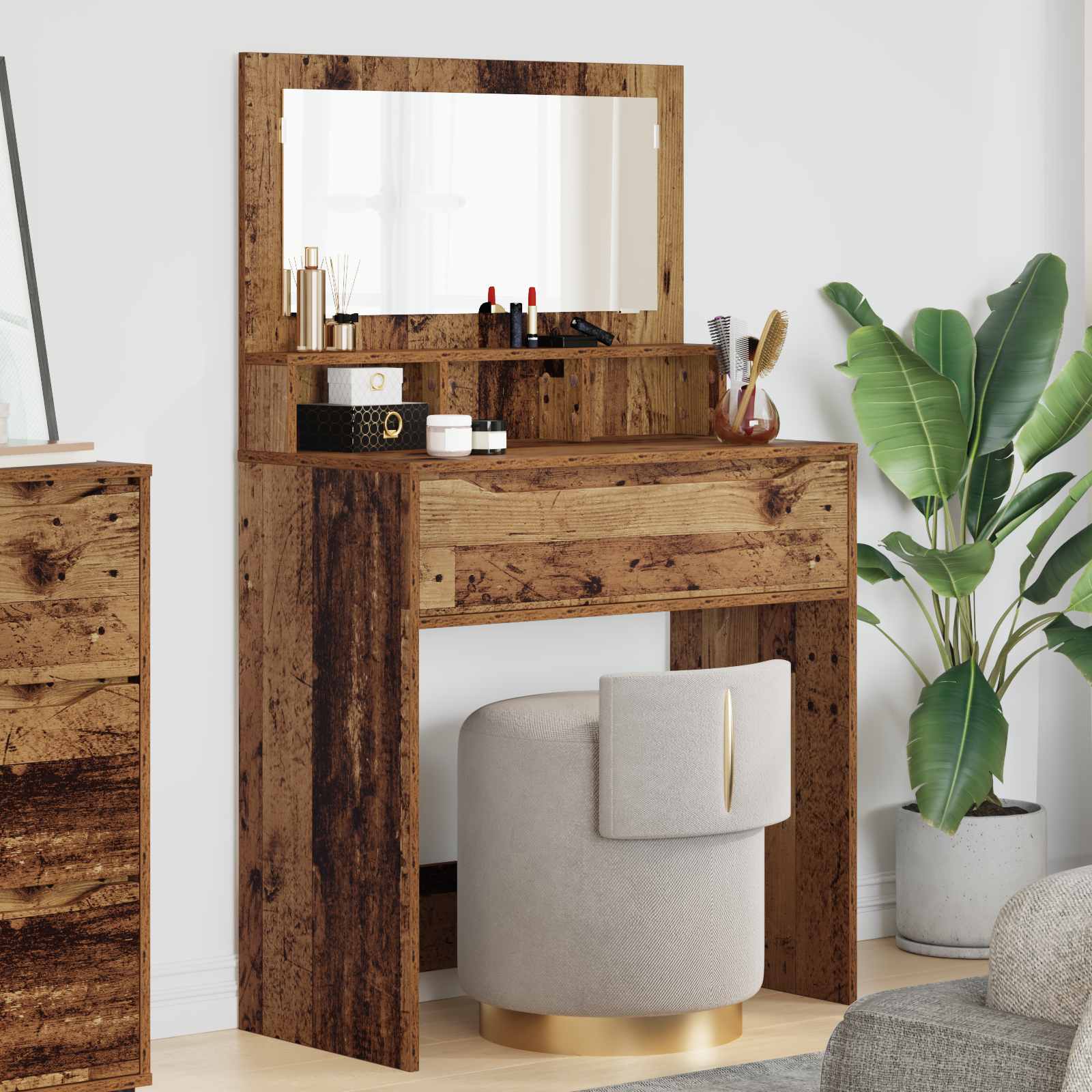 Magamistoa meikimislaudade Vana puit 80 x 39,6 x 135 cm