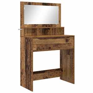 vidaXL Magamistoa meikimislaudade Vana puit 80 x 39,6 x 135 cm
