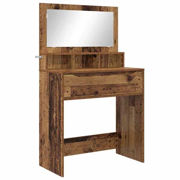 vidaXL Magamistoa meikimislaudade Vana puit 80 x 39,6 x 135 cm
