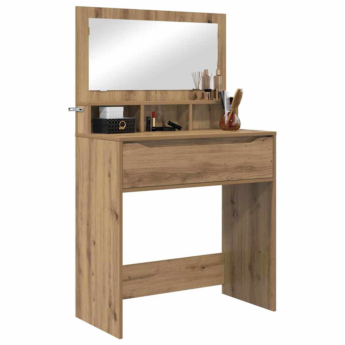 Soveværelsessminkeborde 80 x 39,6 x 135 cm - Billede 3