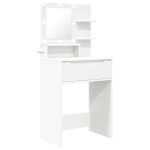 vidaXL Magamistoa meikimislaudade Valge 80 x 39,6 x 135 cm Tehispuit