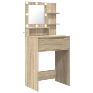 vidaXL Magamistoa meikimislaudade Sonoma tamm 80 x 39,6 x 135 cm
