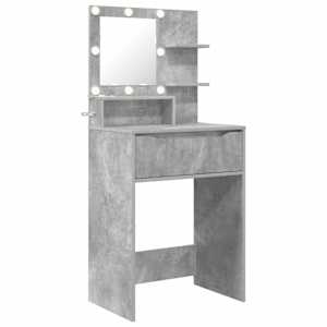 vidaXL Magamistoa meikimislaudade Betoonhall 80 x 39,6 x 135 cm