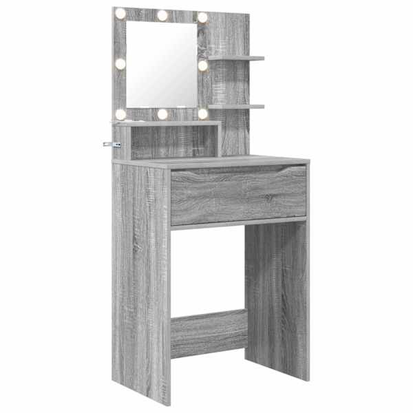 vidaXL Magamistoa meikimislaudade Hall Sonoma 80 x 39,6 x 135 cm