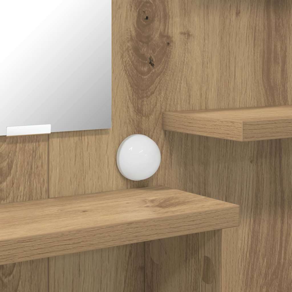 Τραπέζια Ντυσίματος Κρεβατοκάμαρας με συρτάρι Artisan Oak - Image 11