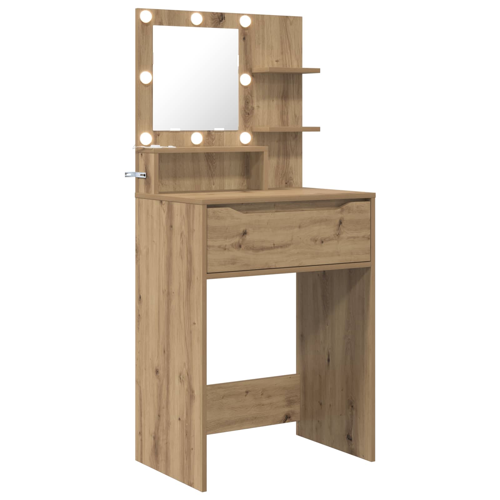 vidaXL Schlafzimmer-Frisiertische Artisan-Eiche 80 x 39,6 x 135 cm – Bild 2