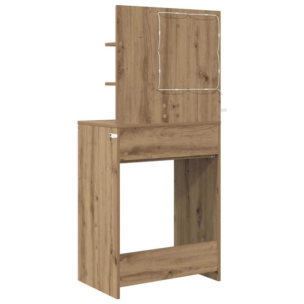 Τραπέζια Ντυσίματος Κρεβατοκάμαρας με συρτάρι Artisan Oak - Image 8