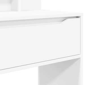 Toaletní stolky do ložnice se zásuvkou Bílá 80 x 39,6 x 135 cm - obrázek 10