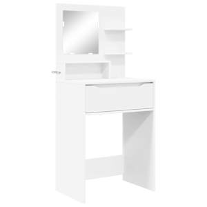 vidaXL Magamistoa meikimislaudade Valge 80 x 39,6 x 135 cm Tehispuit