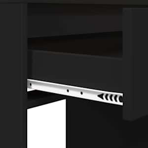 Toaletní stolky do ložnice se zásuvkou Černá 80 x 39,6 x 135 cm - obrázek 9