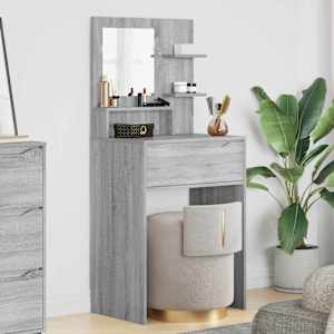 Toaletne mize za spalnice Siva Sonoma 80 x 39,6 x 135 cm