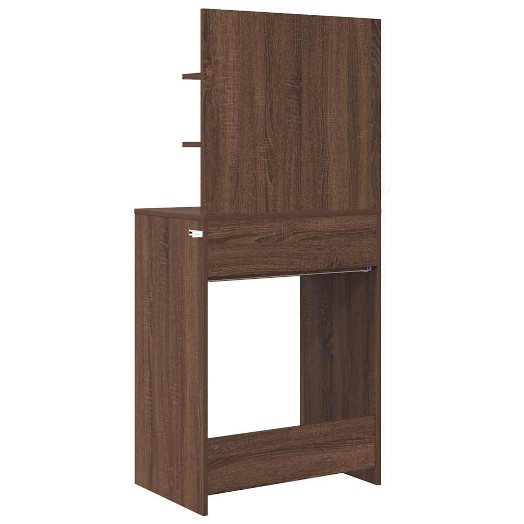 Τραπέζια Ντυσίματος Κρεβατοκάμαρας Καφέ δρυς 80 x 39,6 x 135 εκ - Image 8