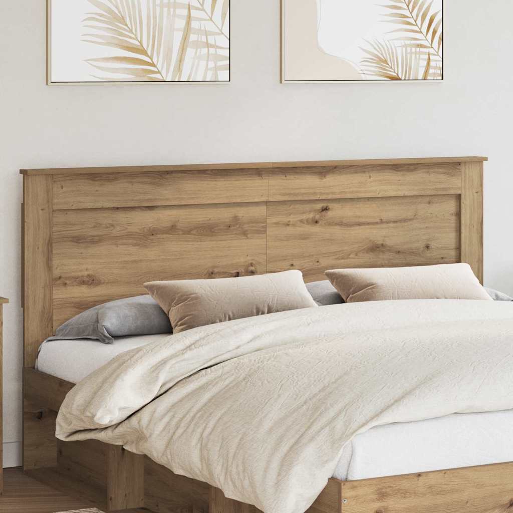 vidaXL Tăblie cap cu headboard Stejar Artizanal 200 cm Lemn compozit