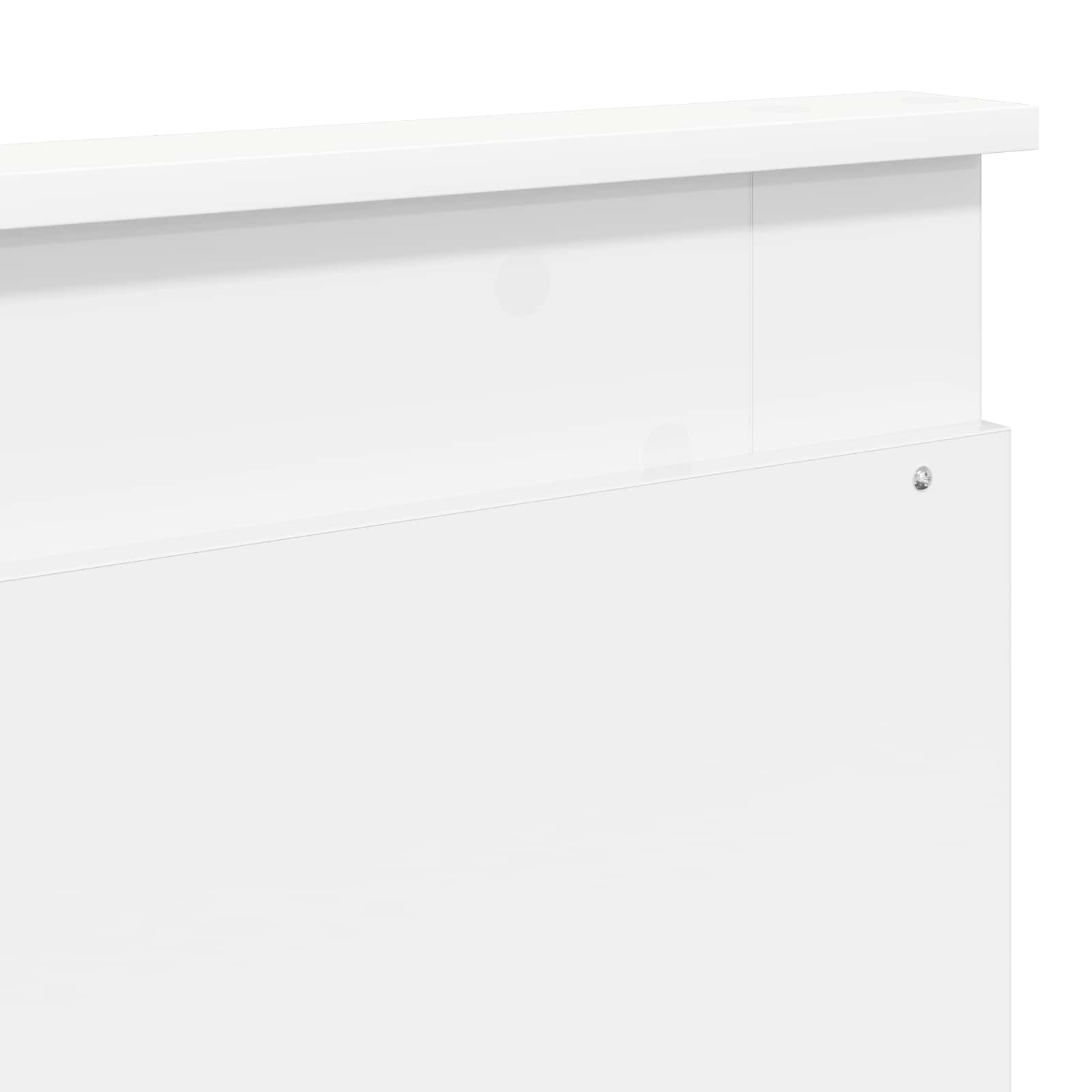 Päätylevy päätyllä Valkoinen 180 cm Tekninen puu - Image 8