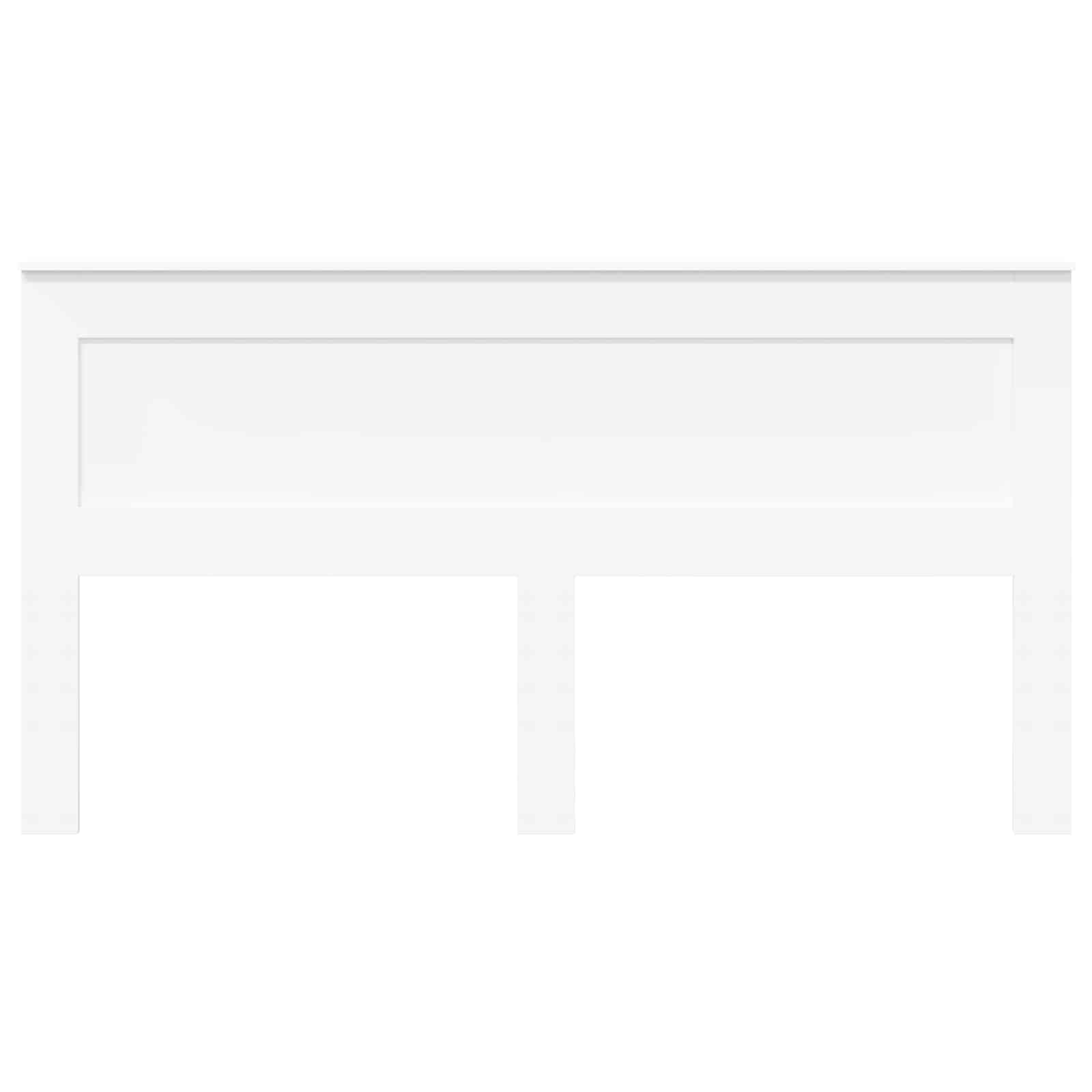 Päätylevy päätyllä Valkoinen 180 cm Tekninen puu - Image 4