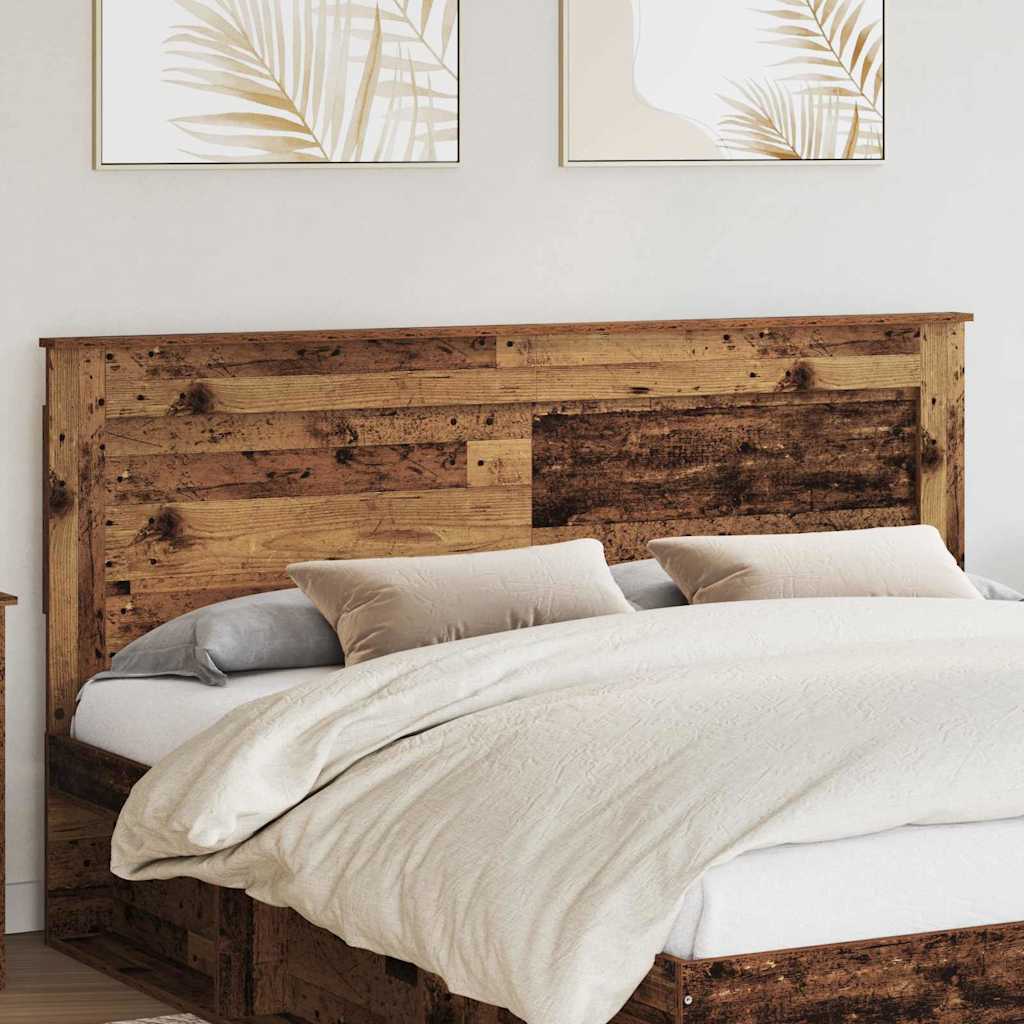 vidaXL Tăblie cap cu headboard Lemn Vechi 180 cm Lemn compozit