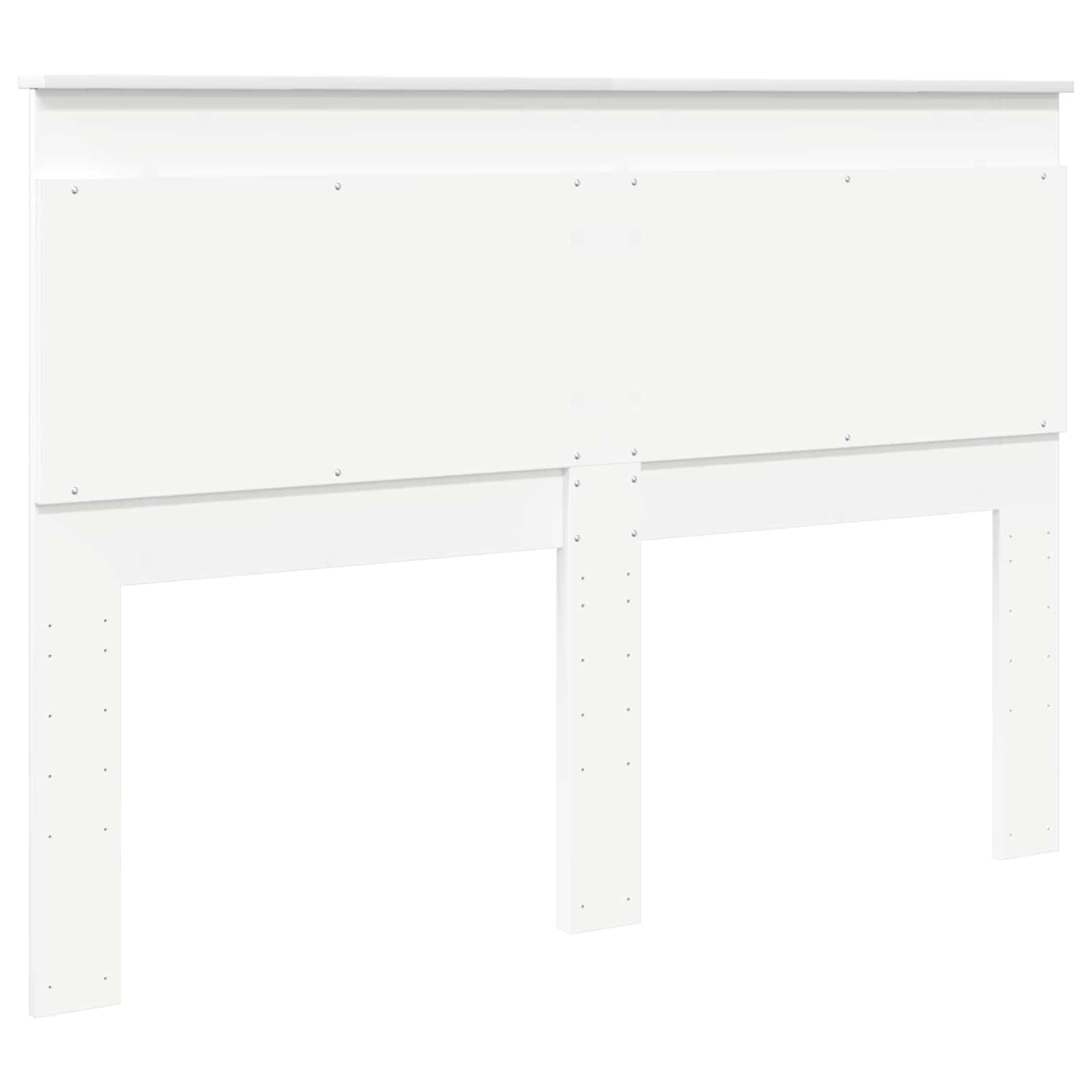 Päätylevy päätyllä Valkoinen 160 cm Tekninen puu - Image 6