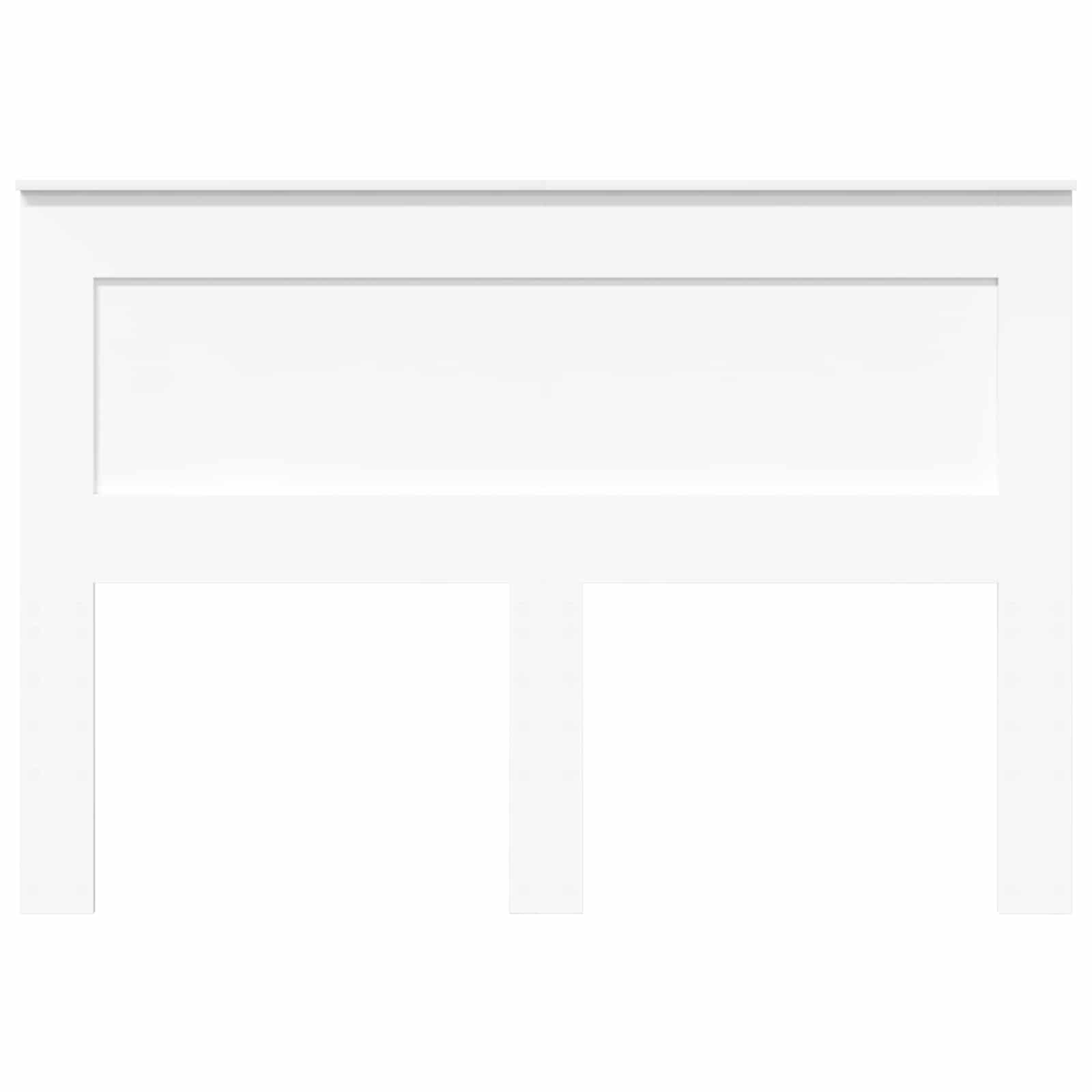 Päätylevy päätyllä Valkoinen 160 cm Tekninen puu - Image 4