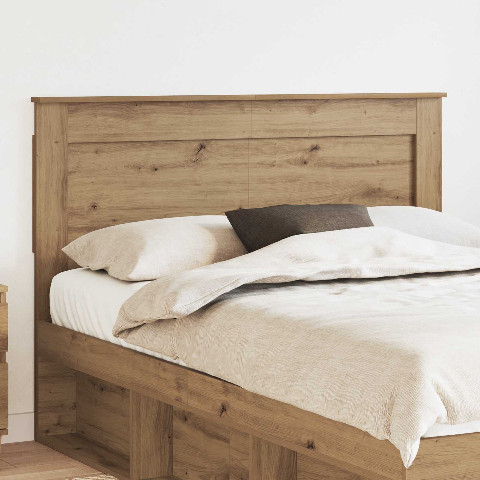 vidaXL Tăblie cap cu headboard Stejar Artizanal 160 cm Lemn compozit