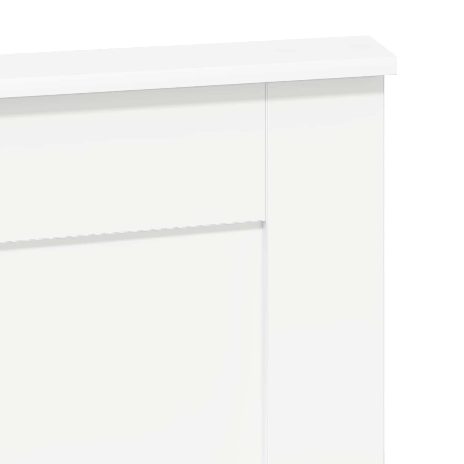Päätylevy päätyllä Valkoinen 150 cm Tekninen puu - Image 7