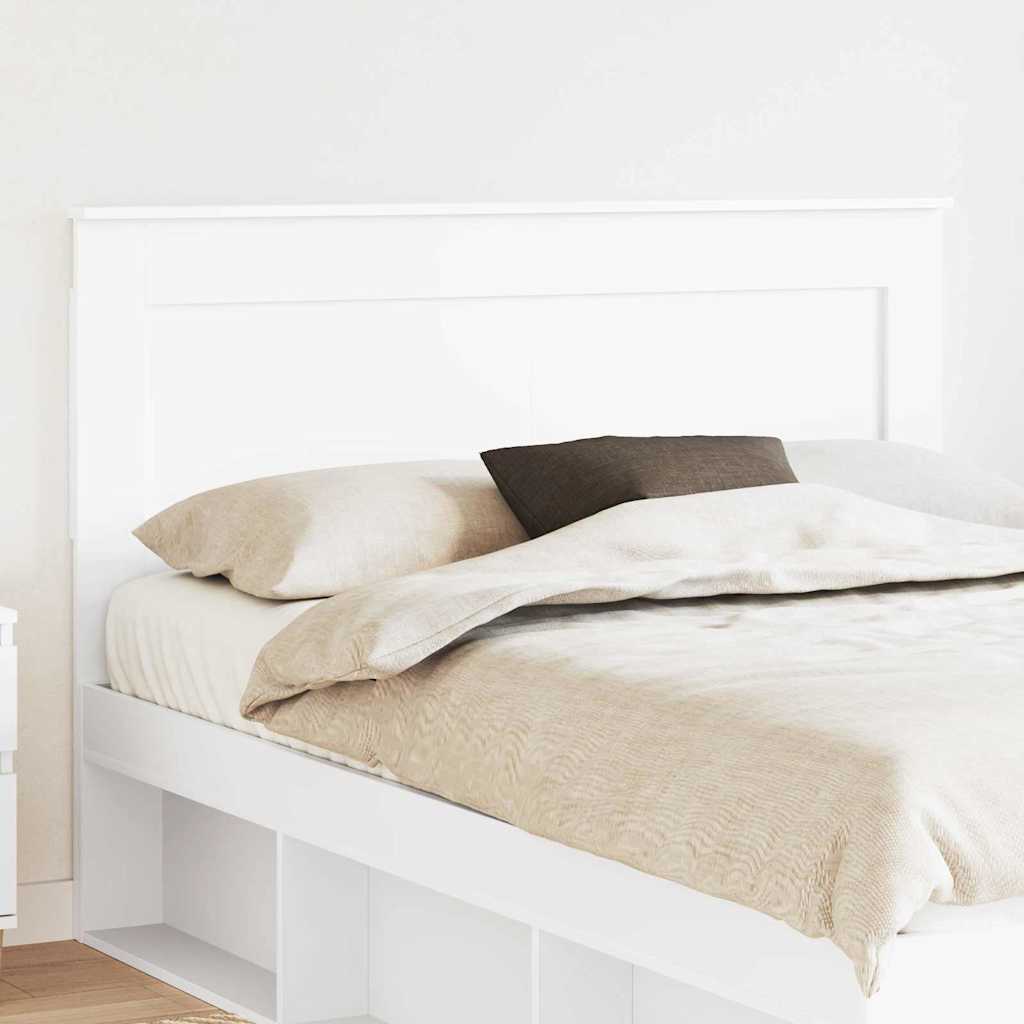 Tăblii de pat - Tăblie cap cu headboard Alb 150 cm Lemn compozit